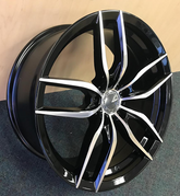 18" Velsen 533 Wheel 🌟 18X8 +38 5X120 🌟C.B 74.2 Black Machined Rim ✅ Limited🔻
